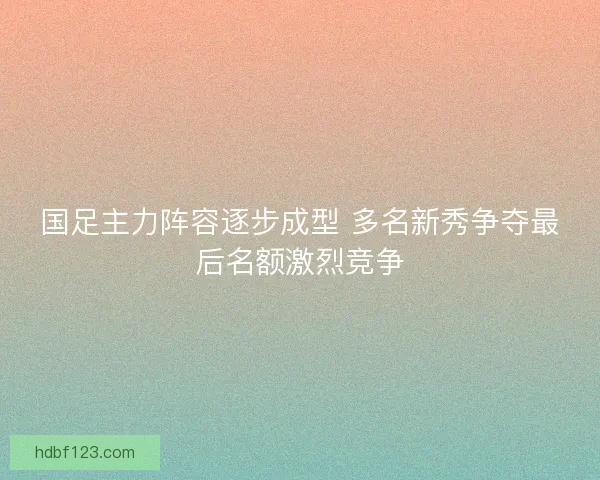 国足主力阵容逐步成型 多名新秀争夺最后名额激烈竞争
